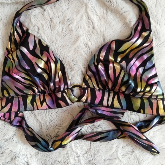 Victoria's Secret Other - Metallic Animal Print Halter Bikini Top Victoria's Secret Other - Metallic Animal Print Halter Bikini Top